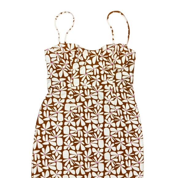 Anthropologie Hutch Floral Slim Midi Dress Sweetheart Neck Strappy Size XL NEW - Picture 5 of 8